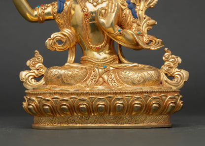 Buddhist Manjushri Statue | Handmade in Nepal
