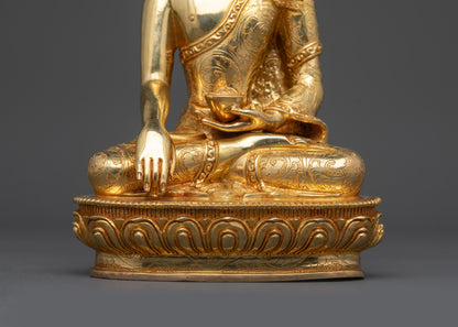 Shakyamuni Buddha Statue | Hand-Carved Meditation Figure for Altar