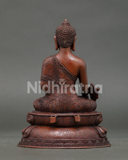 Handcrafted Medicine Buddha Statue for Spiritual Healing