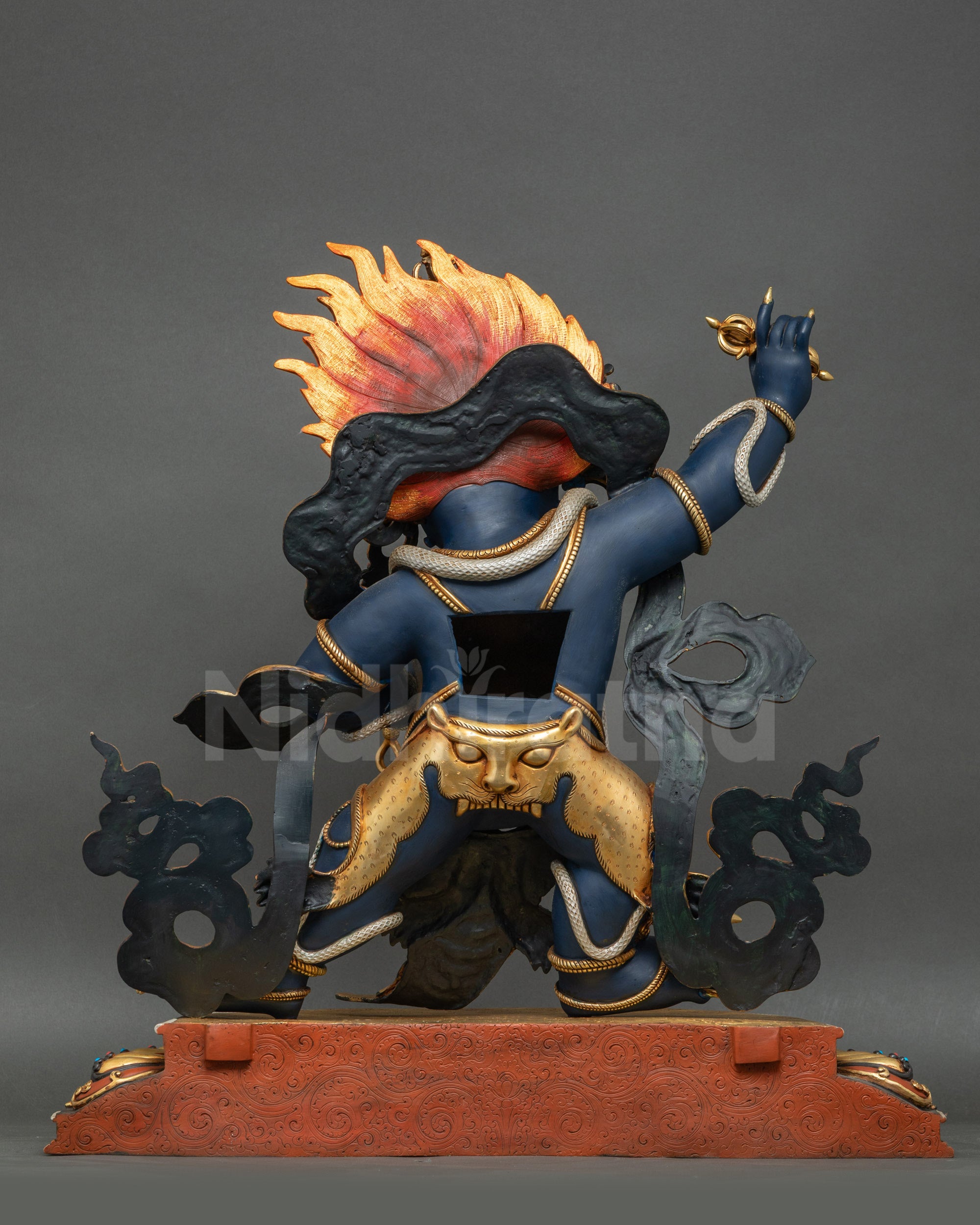 Wrathful Vajrapani Statue | Fierce Buddhist Guardian of the Dharma