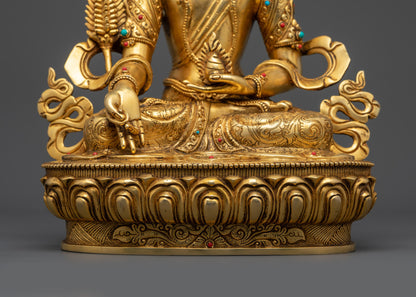 Channel Protection with Kshitigarbha Sculpture | Tibetan Buddhist Art