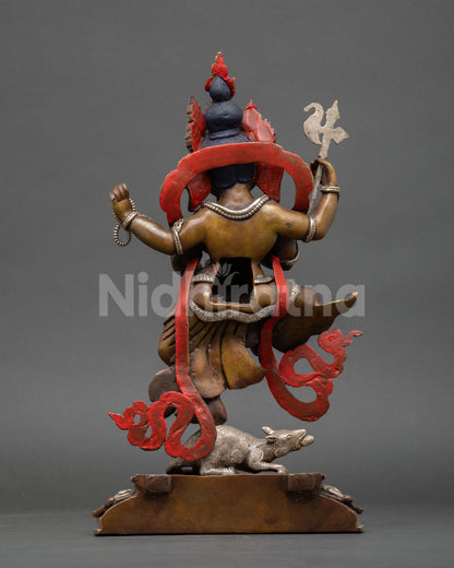 Ganesh Statue | Oxidized Copper Sculpture from Nepal