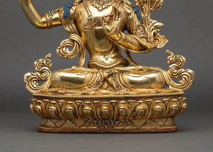 Tibetan Manjushri Statue- Deity of Wisdom and Insight