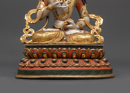 Artisan-Crafted Buddhist Dorje Sempa Statue | Vajrasattva Sculpture