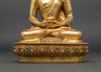 Amitabha Buddha Statue | Traditional Nepalese Buddhist Sculpture