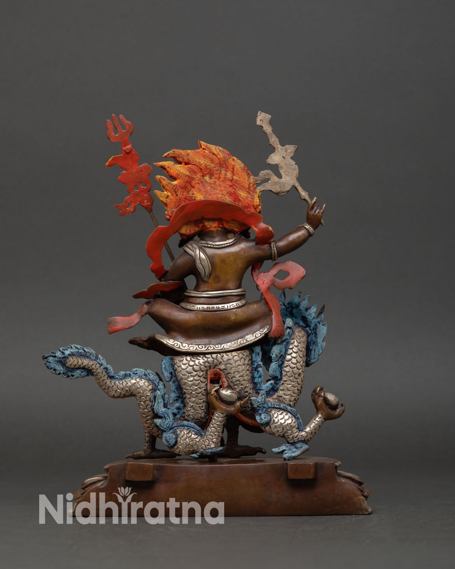 White Dzambhala Statue | Traditional Nepalese Craftsmanship