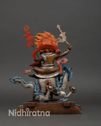 White Dzambhala Statue | Traditional Nepalese Craftsmanship