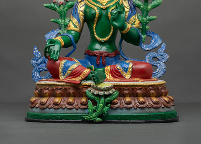 Green Tara Statue |  Goddess of Compassion & Protection