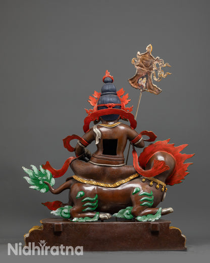 Tibetan Namtoshe Statue | Vaishravana Guardian King of Wealth Sculpture