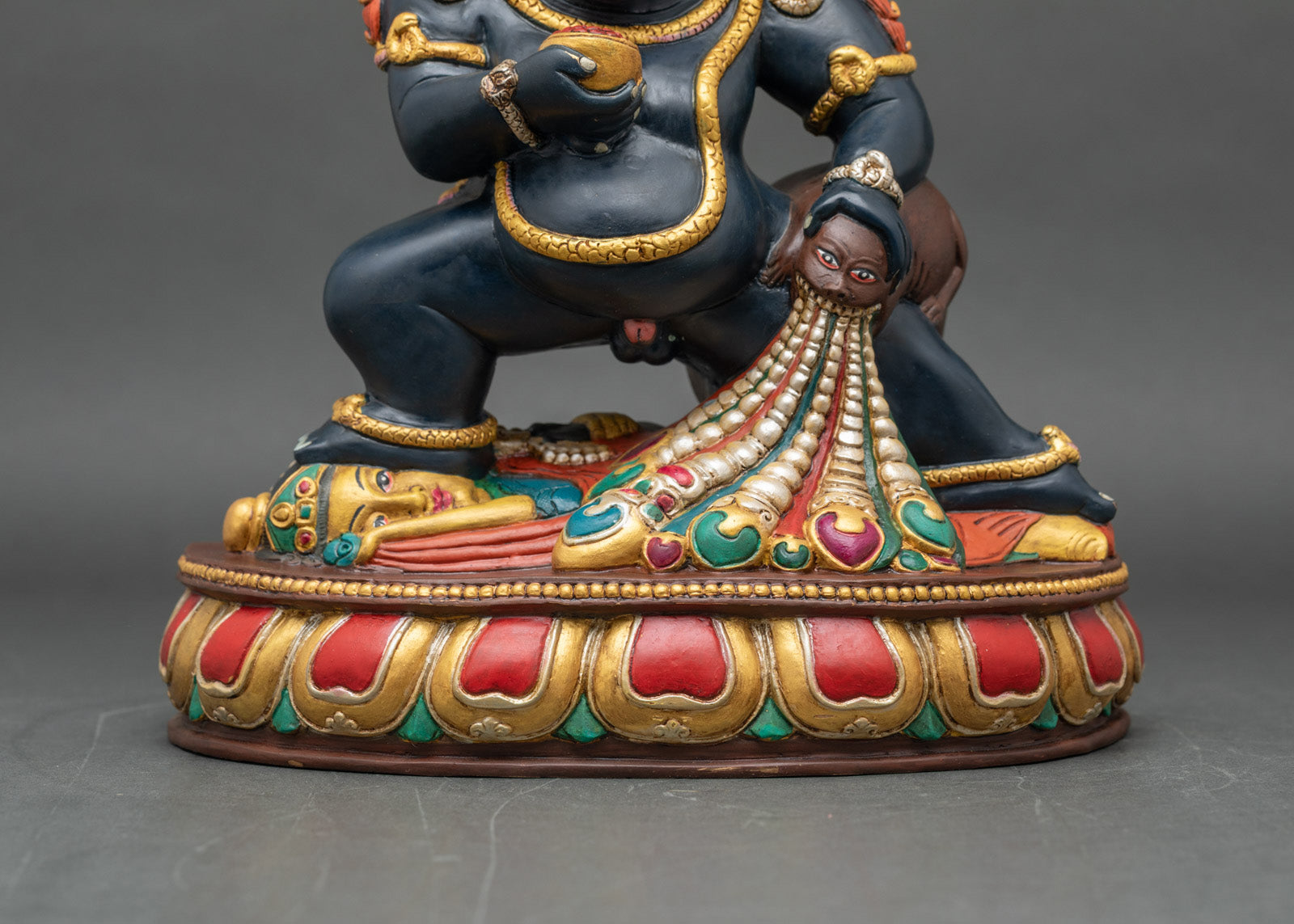 Black Dzambhala Statue | Handcrafted Copper Art