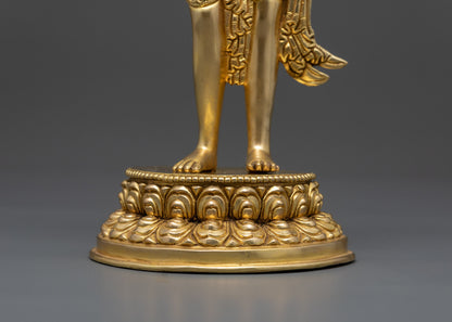 Eight Bodhisattvas Statue Collection | Traditional Nepalese Artistry