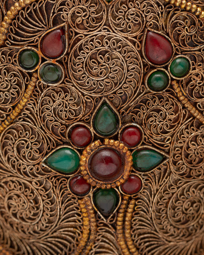 Authentic Nepalese altar flower vase symbolizing purity and devotion