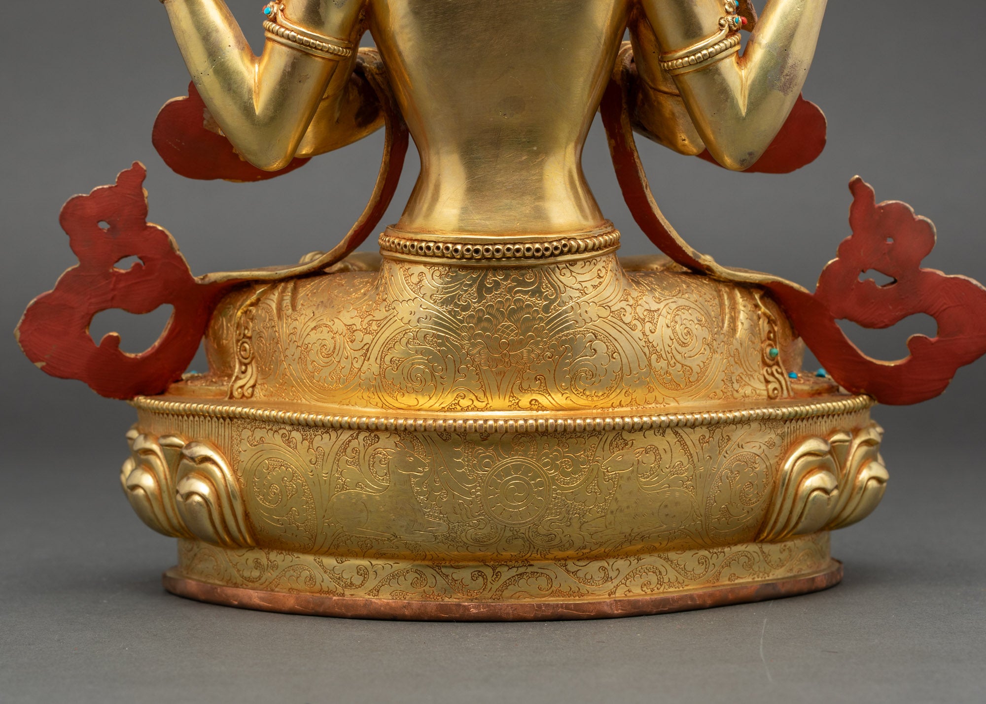 Four-Armed Avalokiteshvara Bodhisattva | Traditional Himalayan Statue