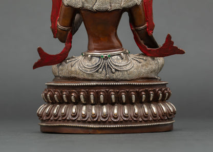 Handmade Green Tara Statue | Sacred Buddhist Art from Nepal