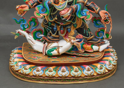 Six-Armed Mahakala Statue | Embody the Strength of the Dharma