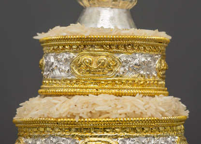 5-inch Handcrafted Tibetan Mandala | Sacred Copper Offering for Altars