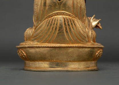 Guru Rinpoche Copper Statue | Tibetan Spiritual Artwork