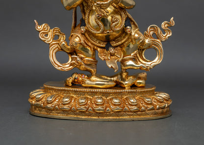 Sakya Mahakala Statue - Tibetan Guardian of Dharma