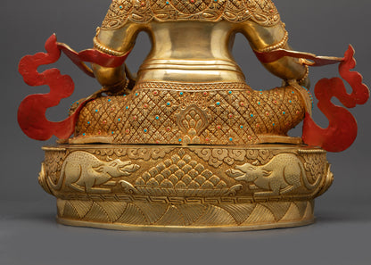 Handcrafted Premium Dzambhala Statue | Prosperity and Fortune Sculpture