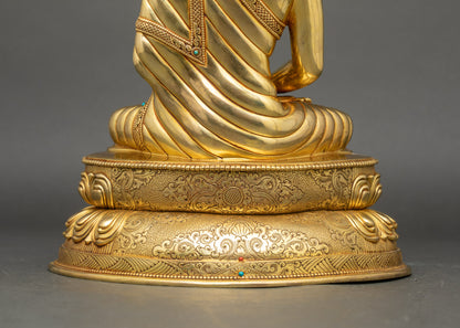 Nepalese Amitabha Buddha Sculpture | Pure Land Meditation Icon