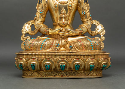 Handcrafted Aparmita Statue | Buddhist Long-Life Deity