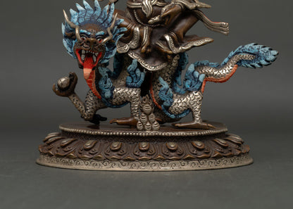White Dzambhala Statue | Traditional Nepalese Craftsmanship