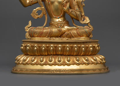 Manifest Insight with Manjushree Statue | Nepalese Handicrafted Idol