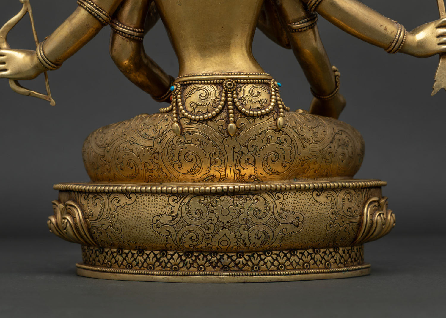 Namgyalma Statue | 24K Gold-Fire Gilded Copper Art