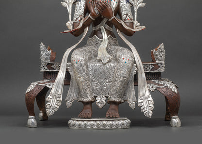 Handmade Maitreya Buddha Statue from Nepal | Future Buddha Art