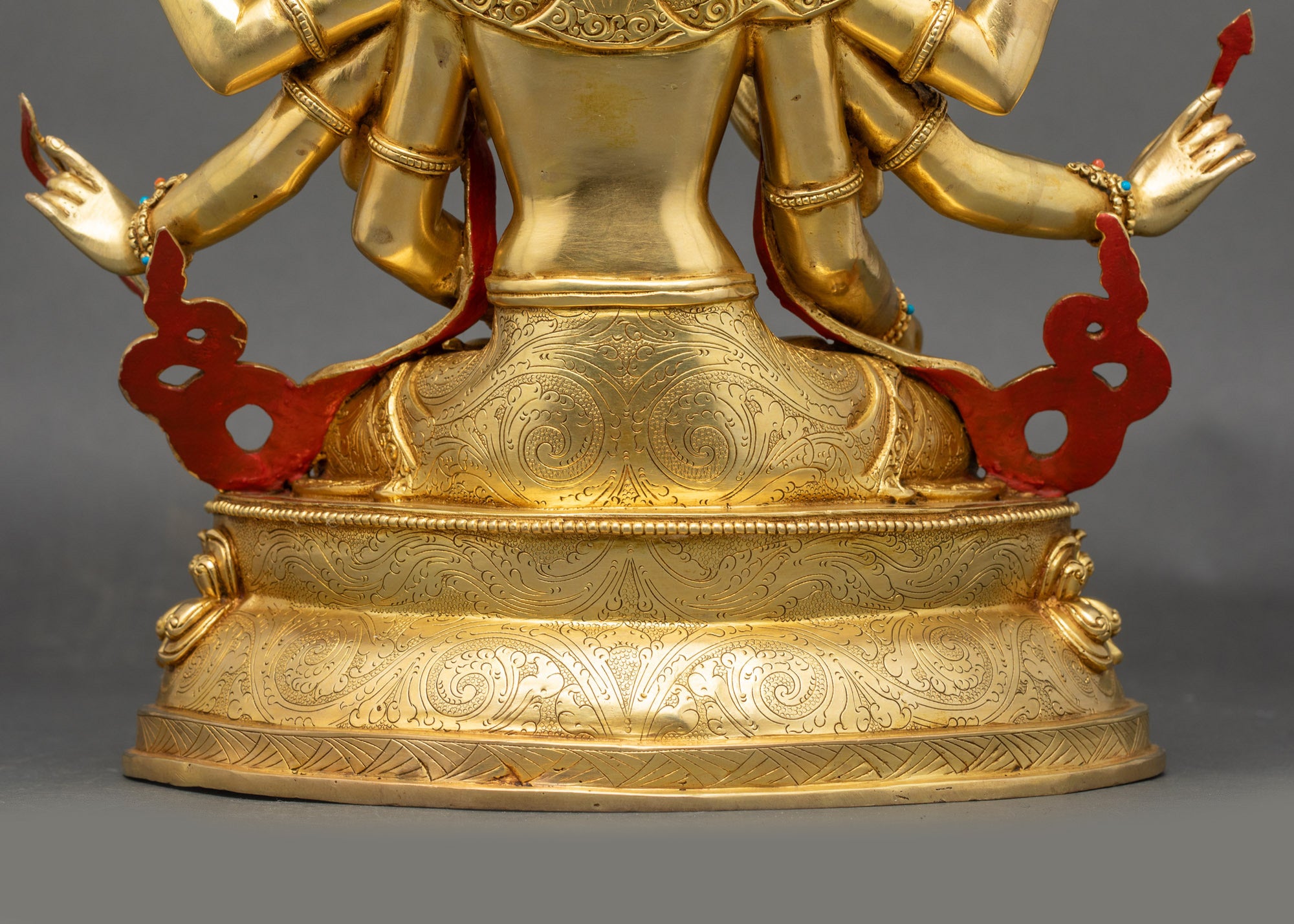 Authentic Namgyalma Statue | Three-Headed Longevity Buddha Sculpture