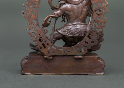 Oxidized Vajrapani Statue | Authentic Himalayan Sculpture
