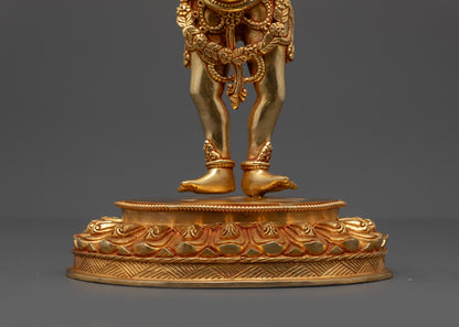 Nepalese Dechen Gyalmo Statue | Traditional Buddhist Protector