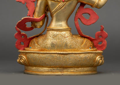 Nepalese Deity Manjushri Statue- Bodhisattva of Wisdom