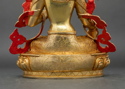 Healing White Tara Statue | Sacred Buddhist Art from Nepal
