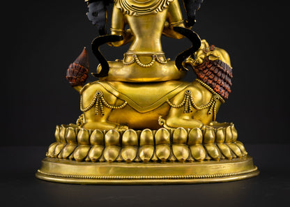Simhanada Manjushri Statue | Prestigious Buddhist Sculpture