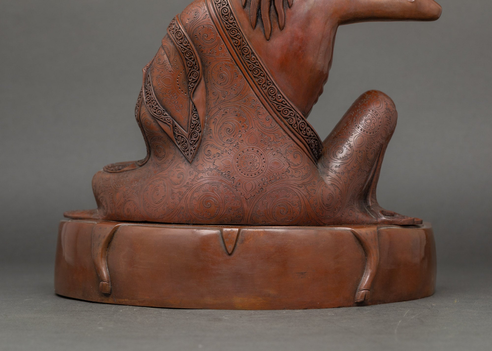 Oxidized Milarepa Statue - Inspiration for Meditation Practice