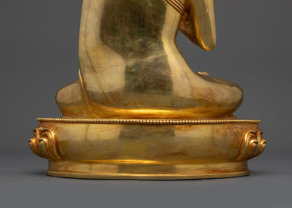 Amoghasiddhi Buddha Sculpture for Vajrayana Altar | Nepalese Statues