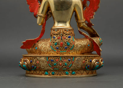 Green Tara Statue | Traditional Tibetan Buddhist Artwork