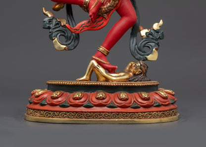 Fierce Dakini Kurukulla Statue | Traditional Himalayan Buddhist Artwork