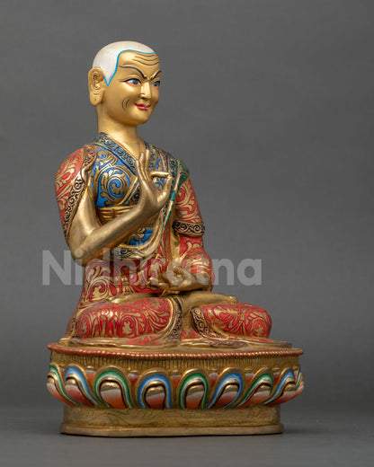 Lama Tsongkhapa Statue Set – Authentic Tibetan Art