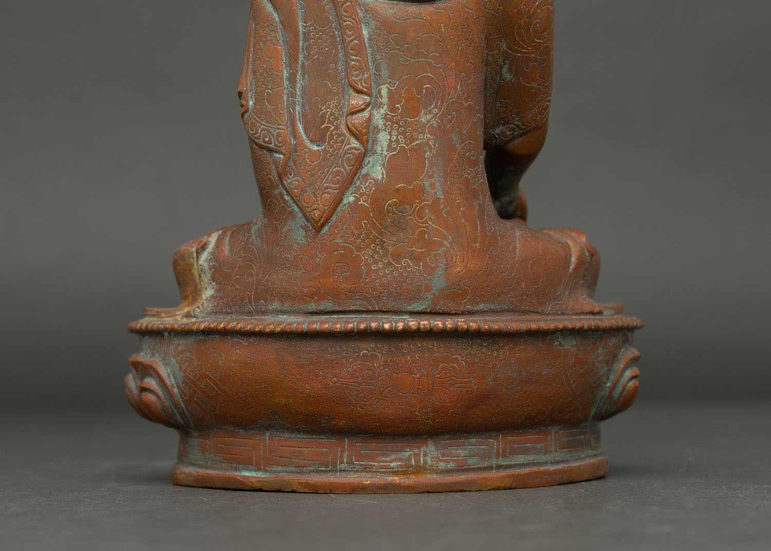 Antique Finish Shakyamuni Buddha Statue | Buddhist Meditation Art