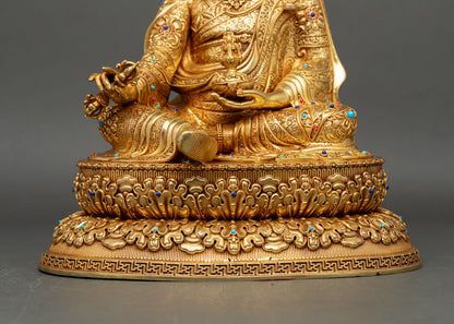 Guru Rinpoche Statue | Vajrayana Buddhist Art from Nepal