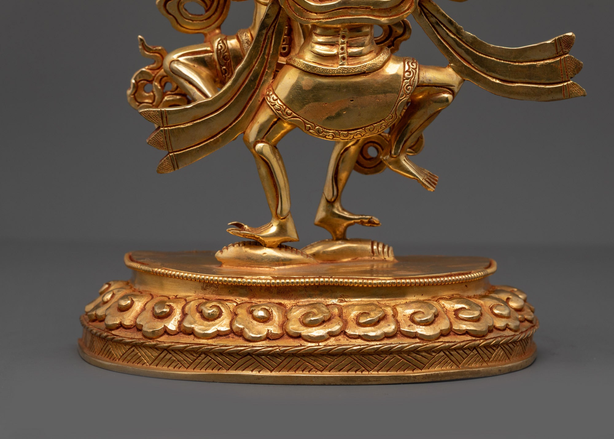 Statue of Dancing Chitipati | Sacred Buddhist Artwork from Nepal