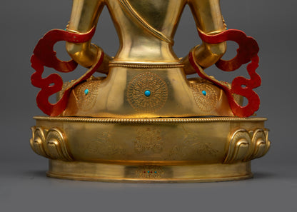 Amitayus Vajrayana Sculpture | Sacred Long Life Buddha for Home Altars