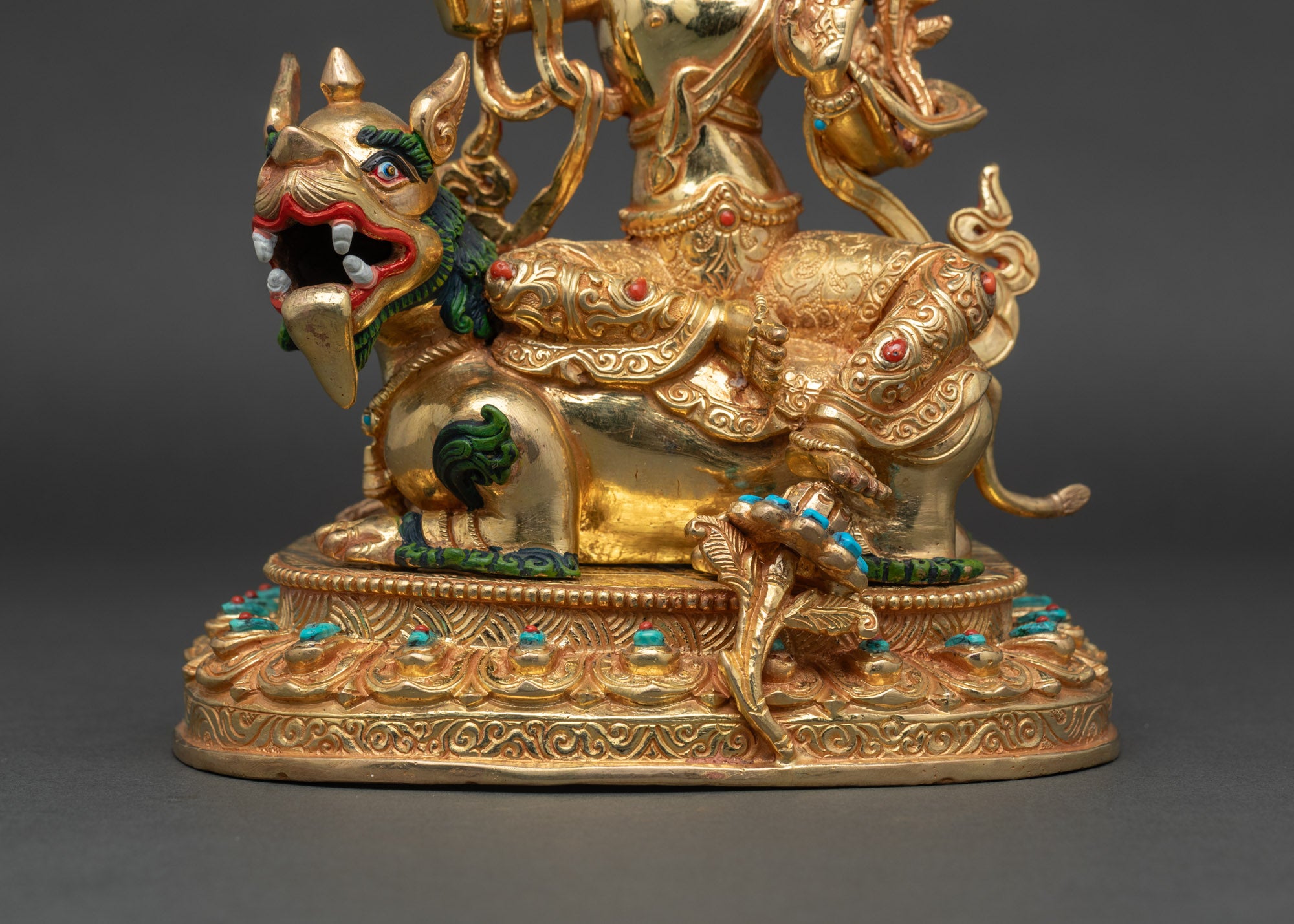 Buy Simhada Manjushri Copper Statue | Handmade in Nepal