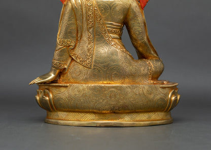 Jigme Lingpa Statue | Artisan-Crafted Buddhist Copper Artwork