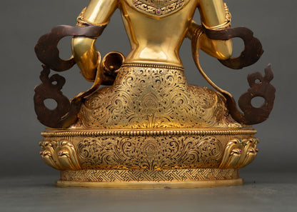Vajrasattva Statue | Luxurious Gold Fire-Gilded Sculpture