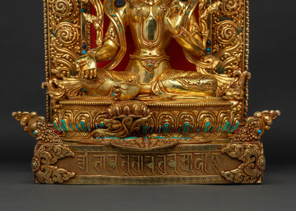 Enthroned Green Tara Statue | Mother of Liberation & Compassion