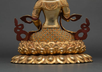 Vajrasattva Statue from Nepal  – Authentic Handmade Tibetan Art