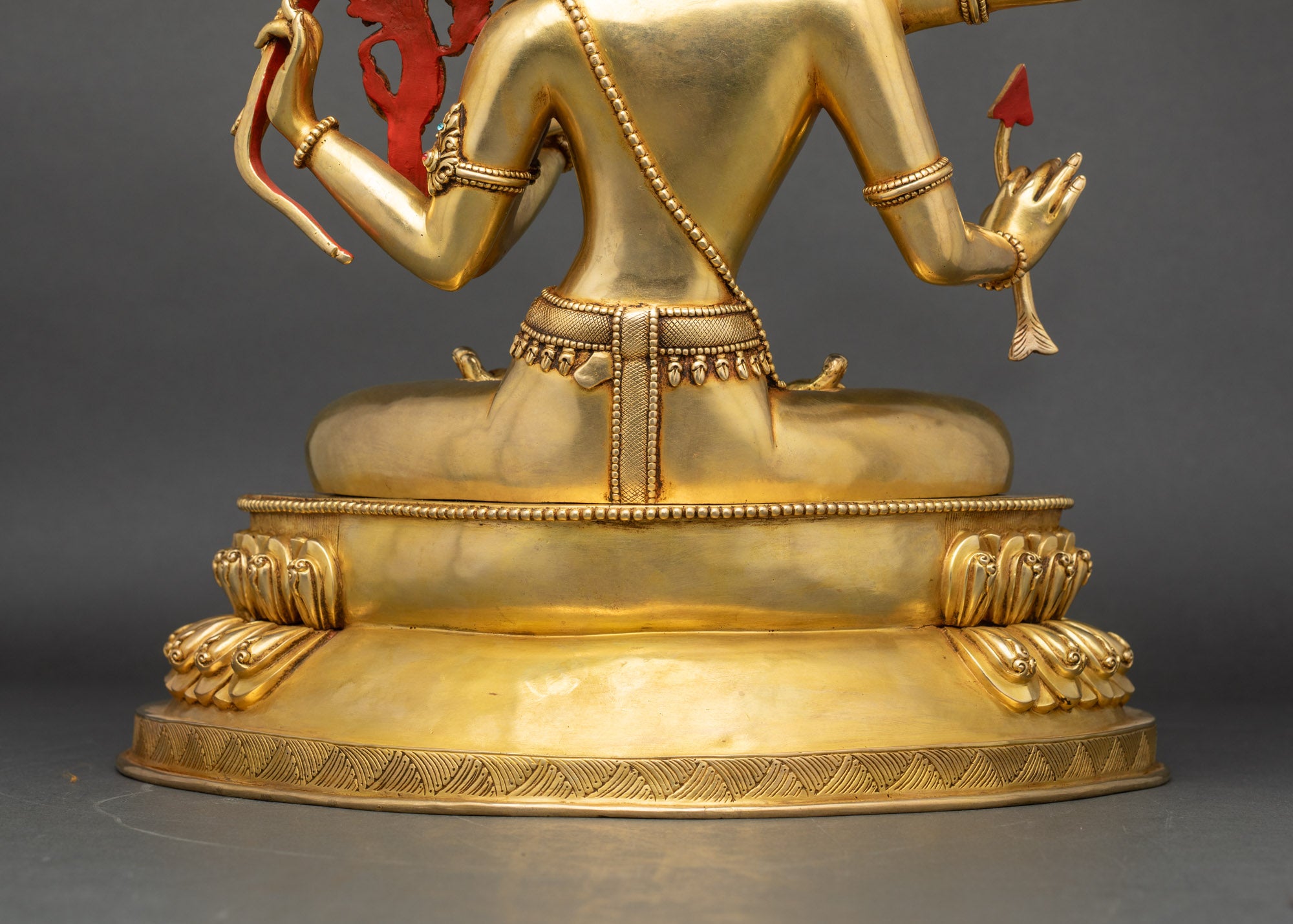 Handcrafted Maha Manjushri Statue | Bodhisattva of Insight from Nepal